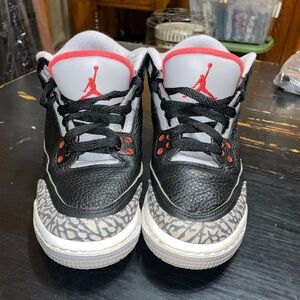 Jordan Kids Black and Red Sneakers